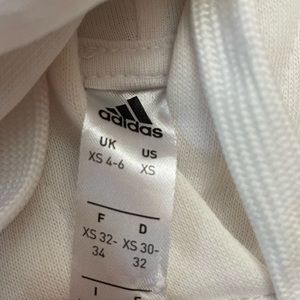 White adidas hoodie never worn